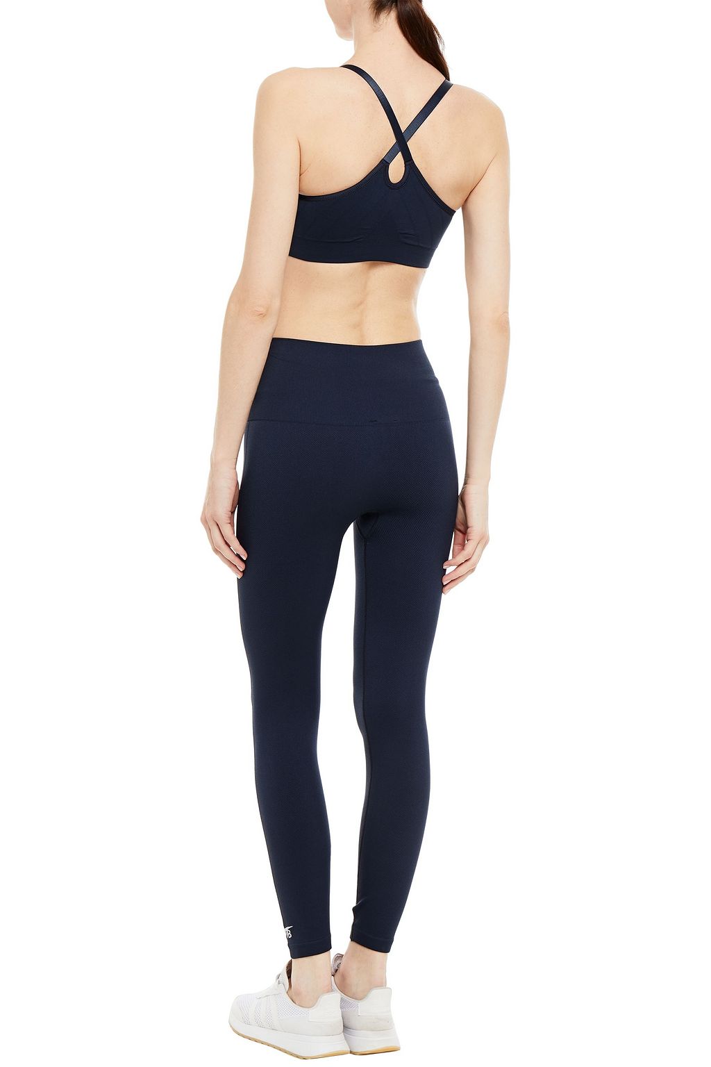 REEBOK X VICTORIA BECKHAM Reebok x Victoria Beckham printed stretch-jacquard sports bra