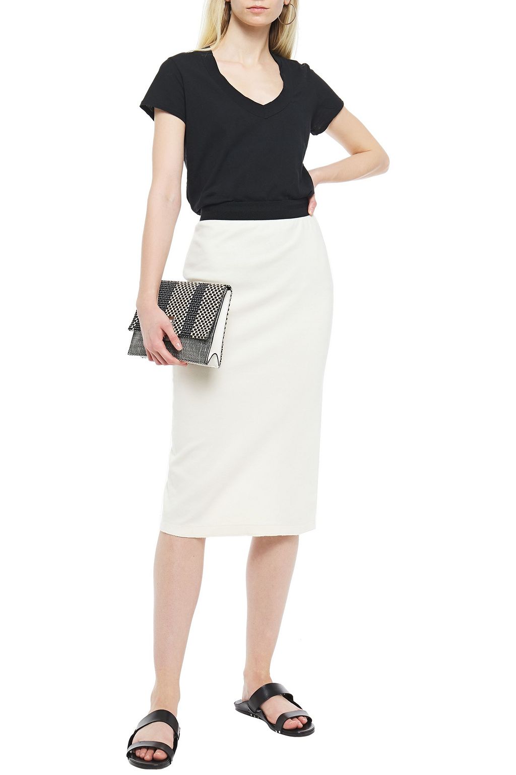 JAMES PERSE Cotton-jersey skirt