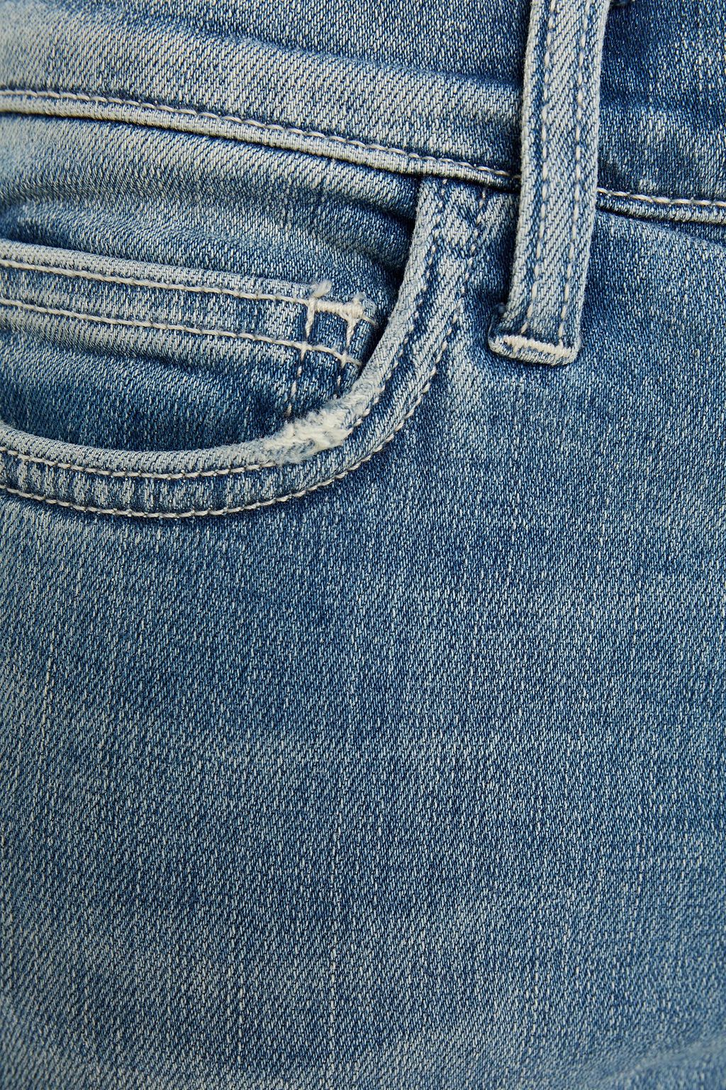 CURRENT/ELLIOTT The Stiletto cropped mid-rise skinny jeans