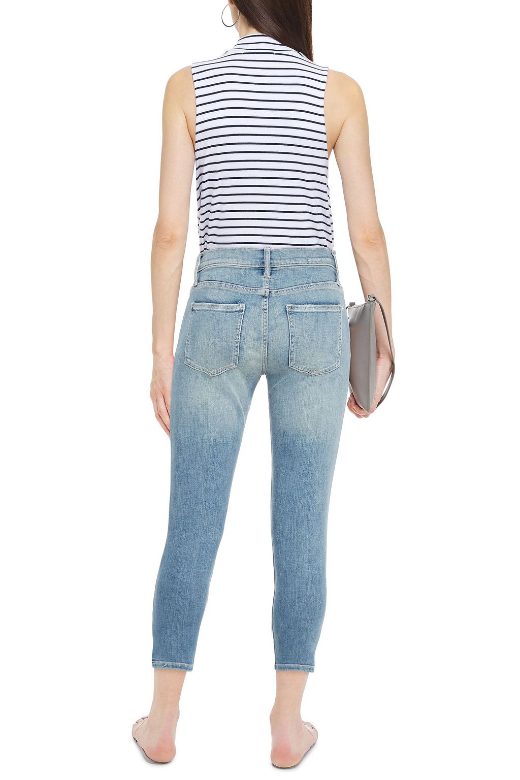 CURRENT/ELLIOTT The Stiletto cropped mid-rise skinny jeans