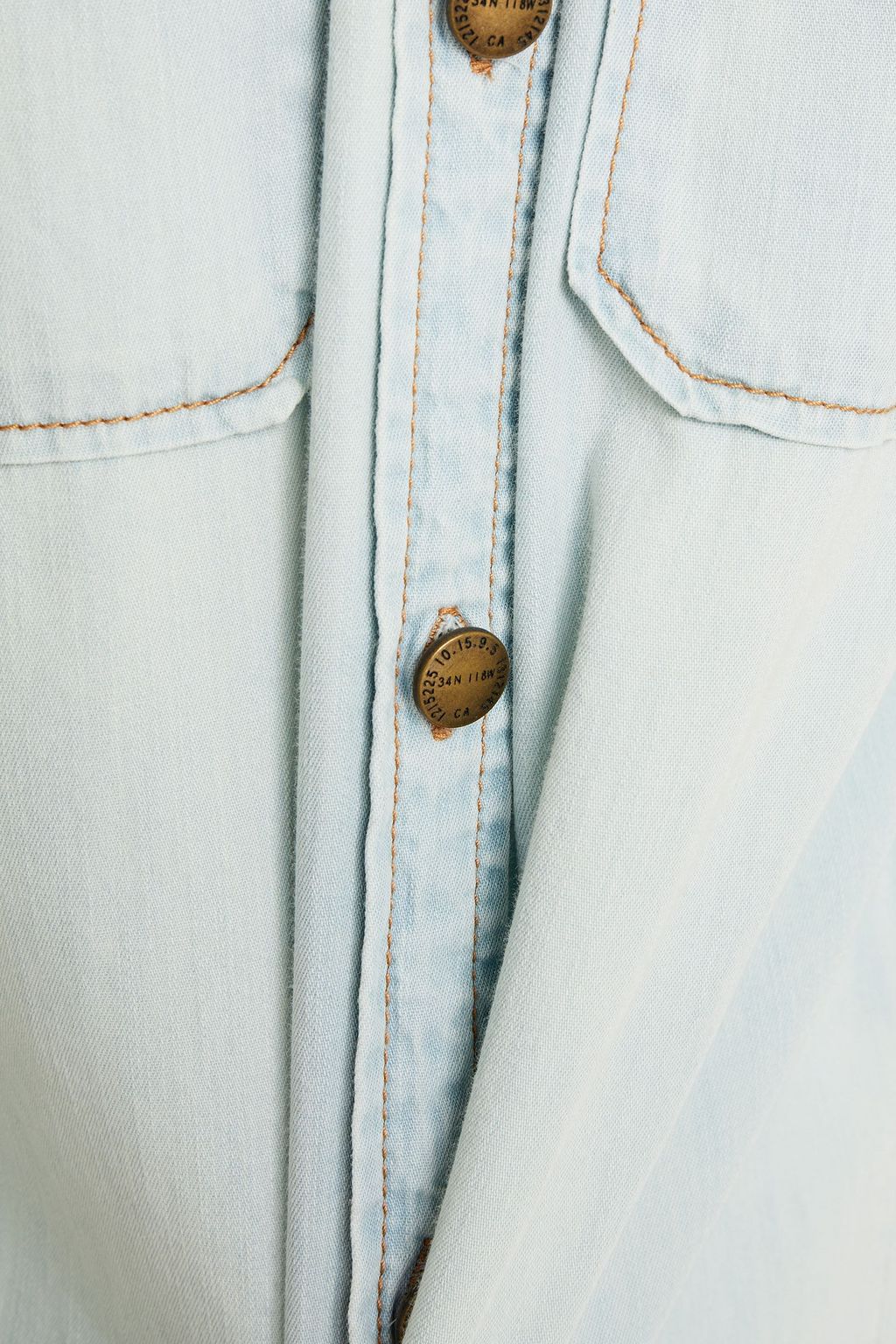 CURRENT/ELLIOTT The Perfect cotton-chambray shirt