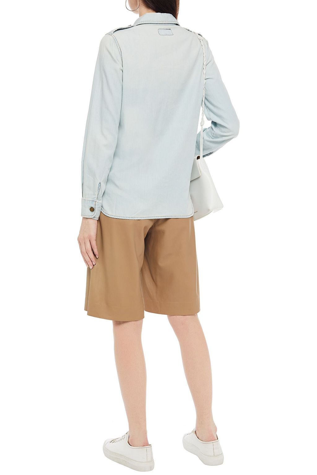 CURRENT/ELLIOTT The Perfect cotton-chambray shirt
