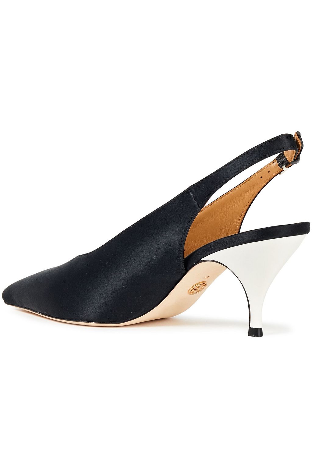 Black Satin slingback pumps | Sale up to 70% off | THE OUTNET | TORY BURCH | THE OUTNET
