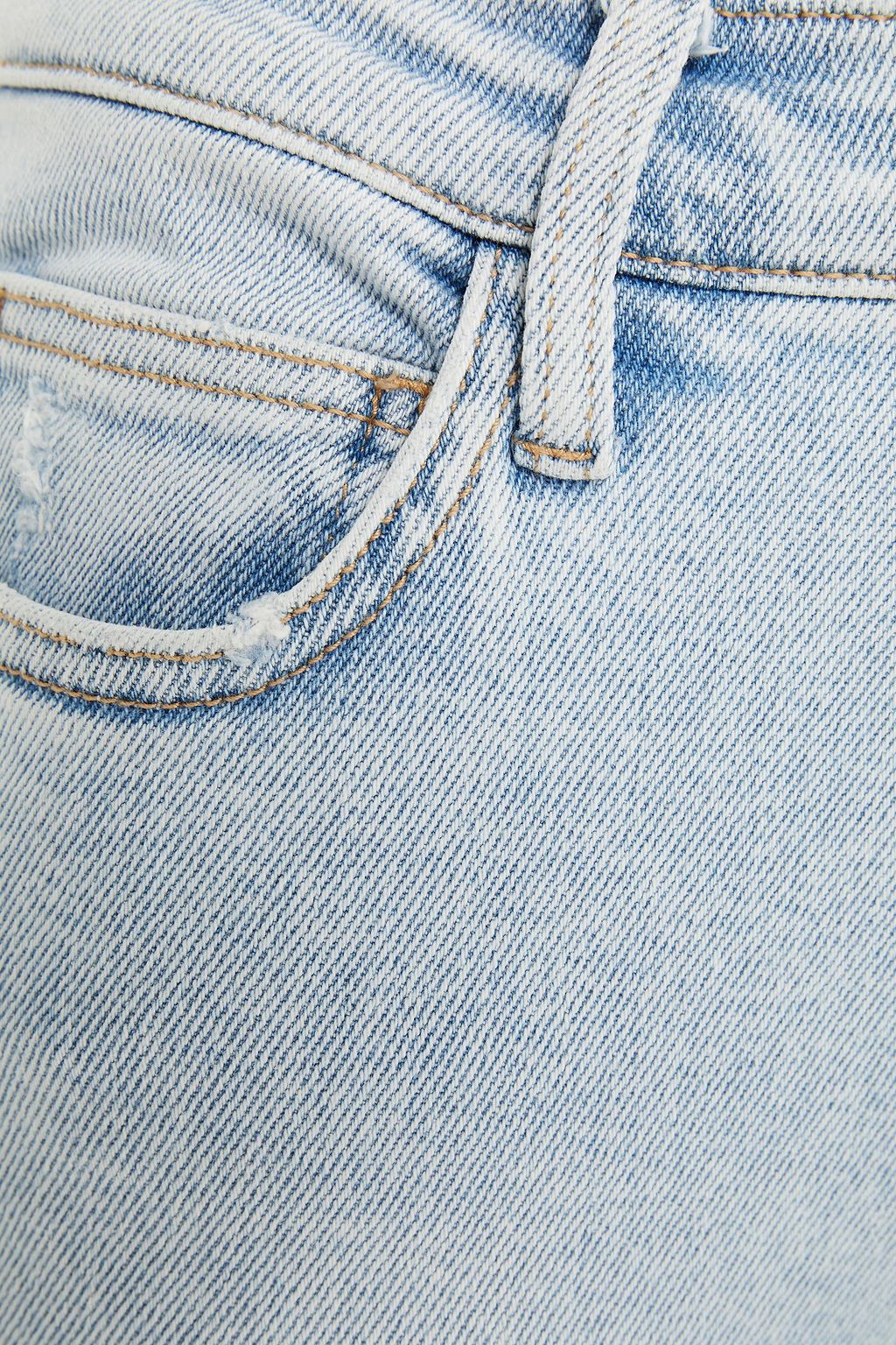 CURRENT/ELLIOTT The High Waist Stiletto cropped distressed high-rise skinny jeans