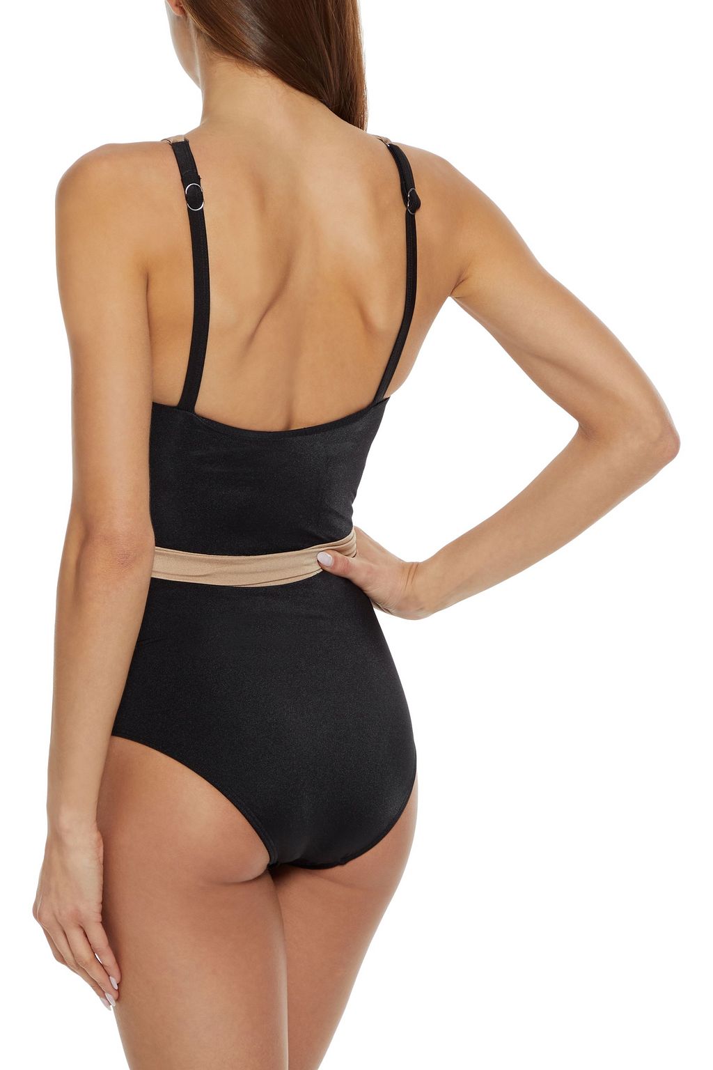 JETS AUSTRALIA BY JESSIKA ALLEN Synergy belted two-tone swimsuit