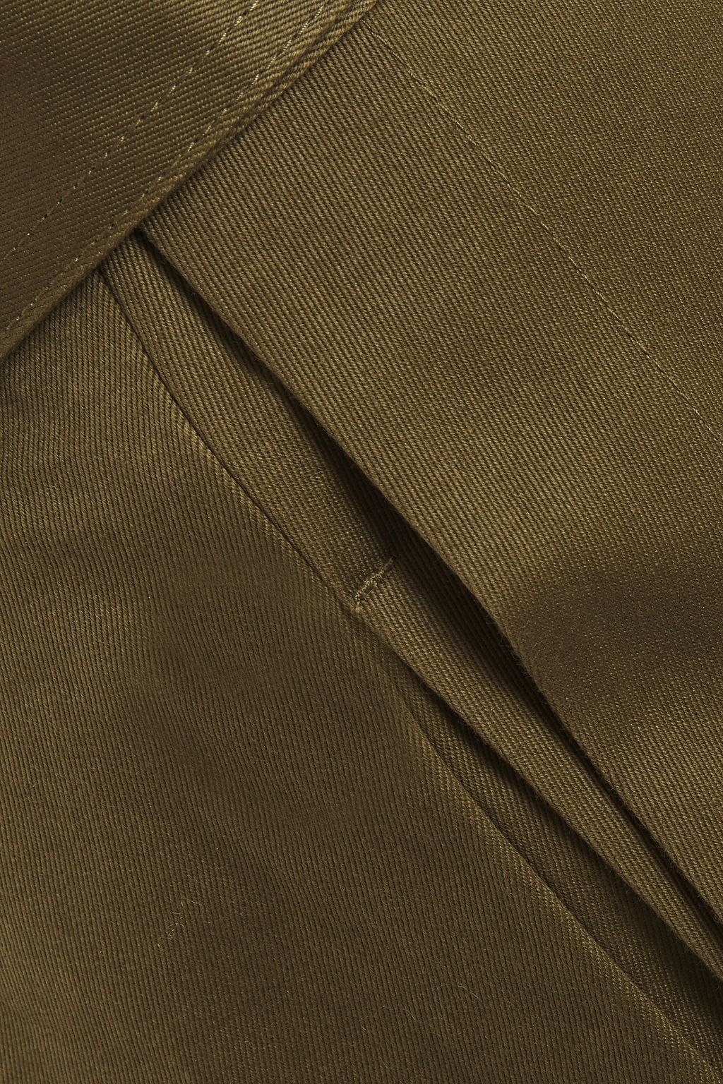 REEBOK X VICTORIA BECKHAM Belted cotton-twill wide-leg pants