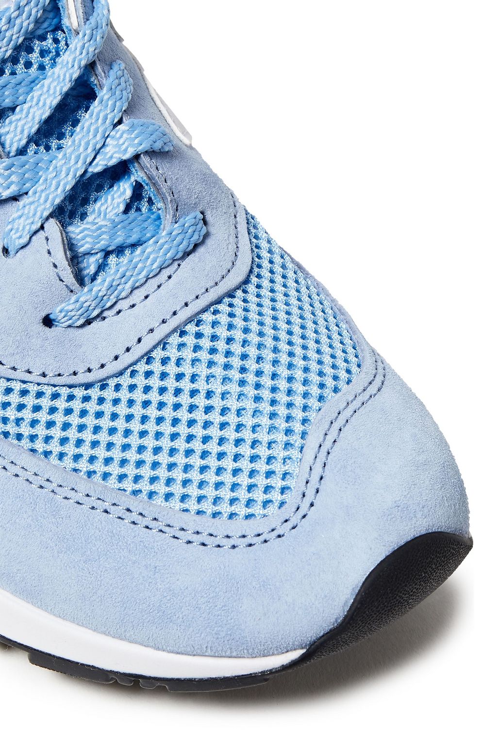 NEW BALANCE Leather-trimmed suede and mesh sneakers