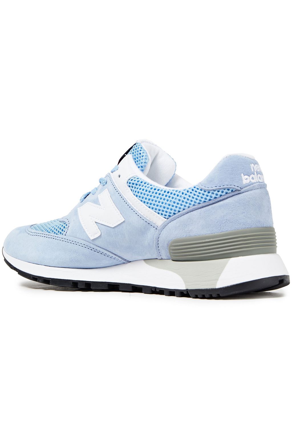 NEW BALANCE Leather-trimmed suede and mesh sneakers