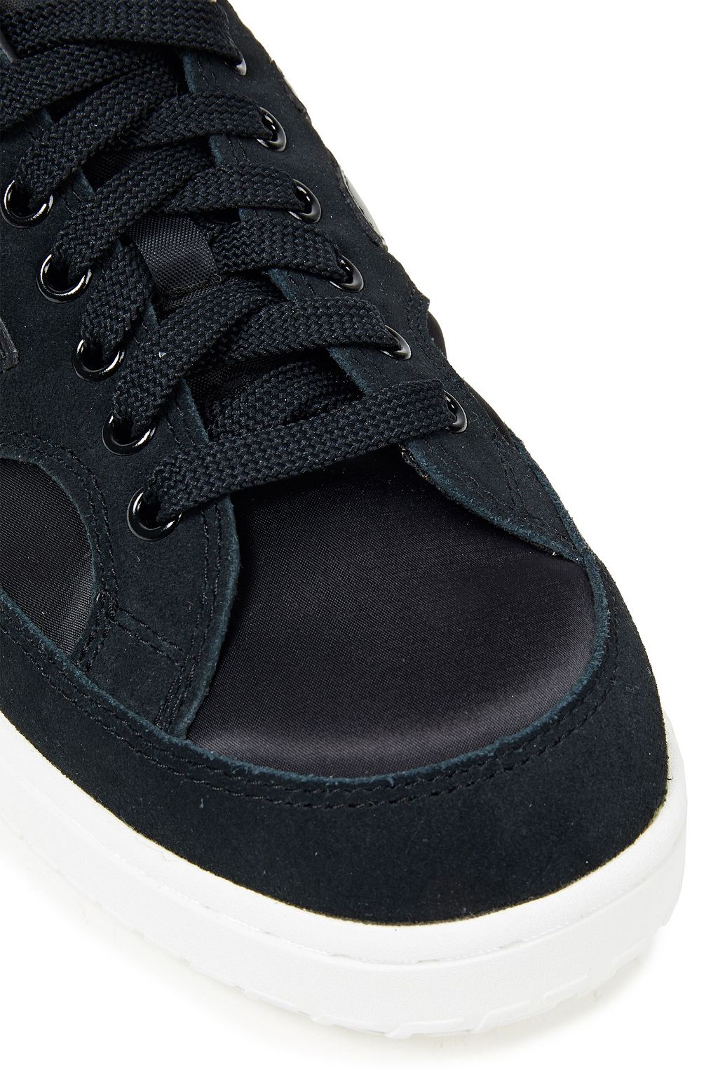 NEW BALANCE Satin-twill and suede sneakers