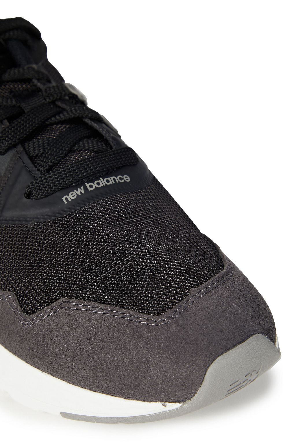 NEW BALANCE Faux suede-trimmed mesh sneakers