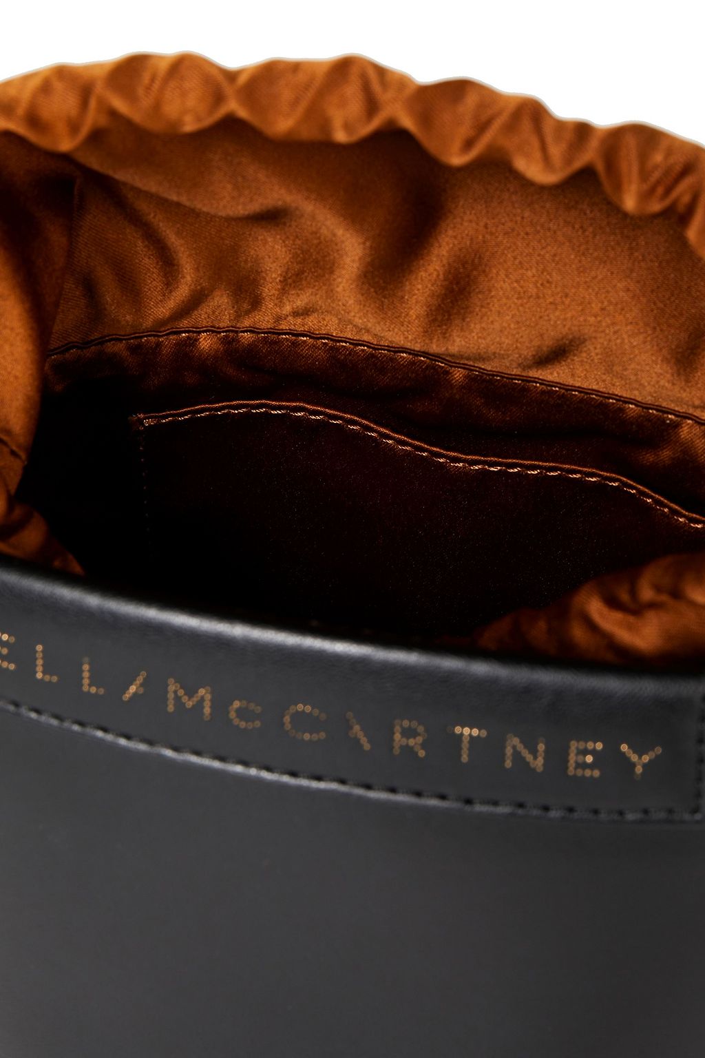 STELLA MCCARTNEY Laser-cut faux leather bucket bag
