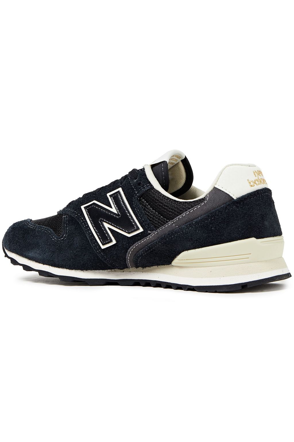 NEW BALANCE Leather-trimmed suede and mesh sneakers
