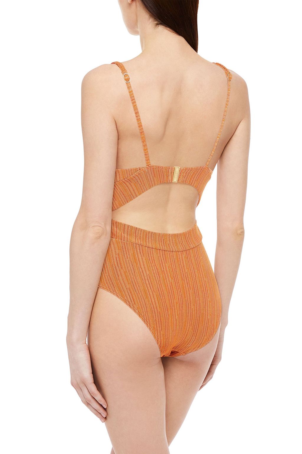 JETS AUSTRALIA BY JESSIKA ALLEN Embellished cut-out crochet-knit swimsuit