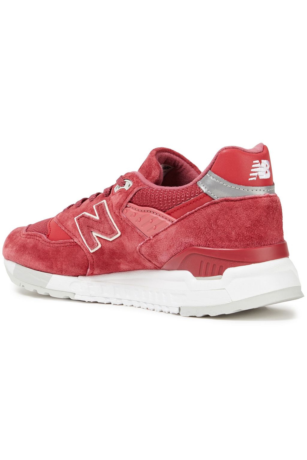 NEW BALANCE Sneakers aus Mesh und Veloursleder mit Lederbesatz
