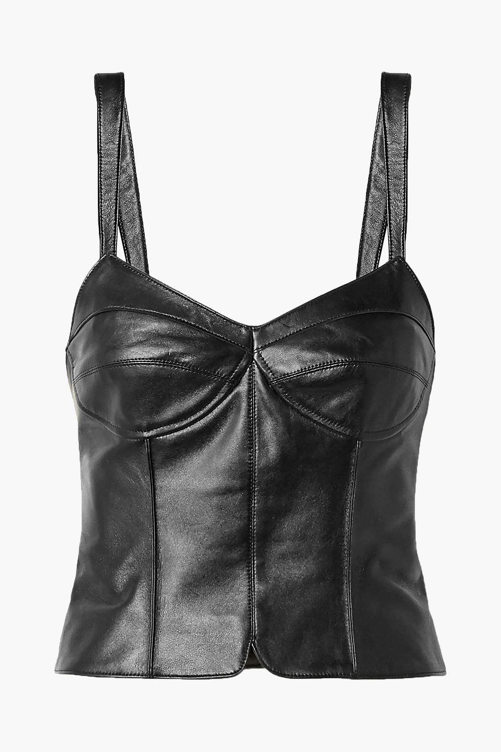 leather bustier top