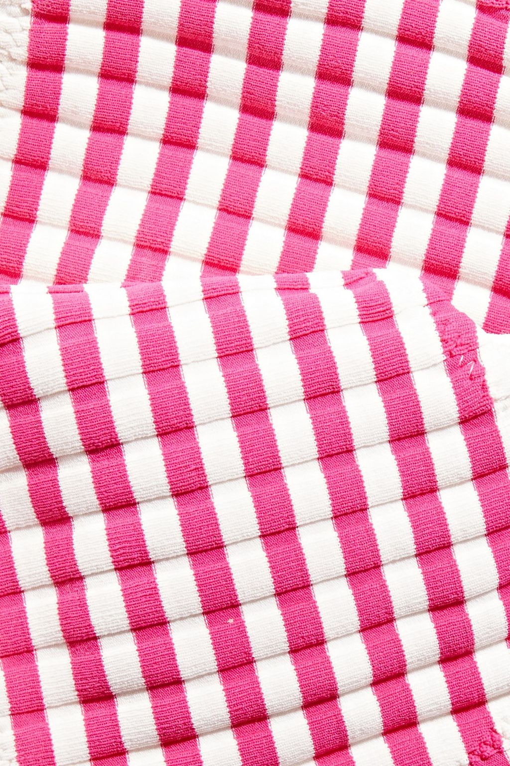 SOLID & STRIPED The Elle striped ribbed bikini top