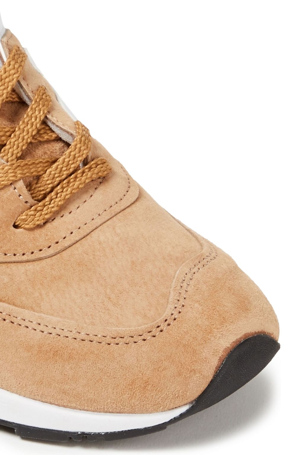 NEW BALANCE Leather-trimmed suede sneakers