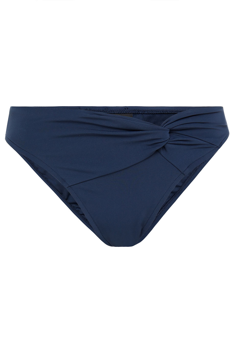 Jets Australia By Jessika Allen Woman Jetset Twist-front Low-rise Bikini Briefs Navy Size 8