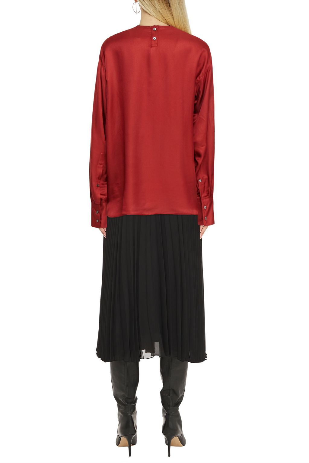 ANN DEMEULEMEESTER Satin blouse