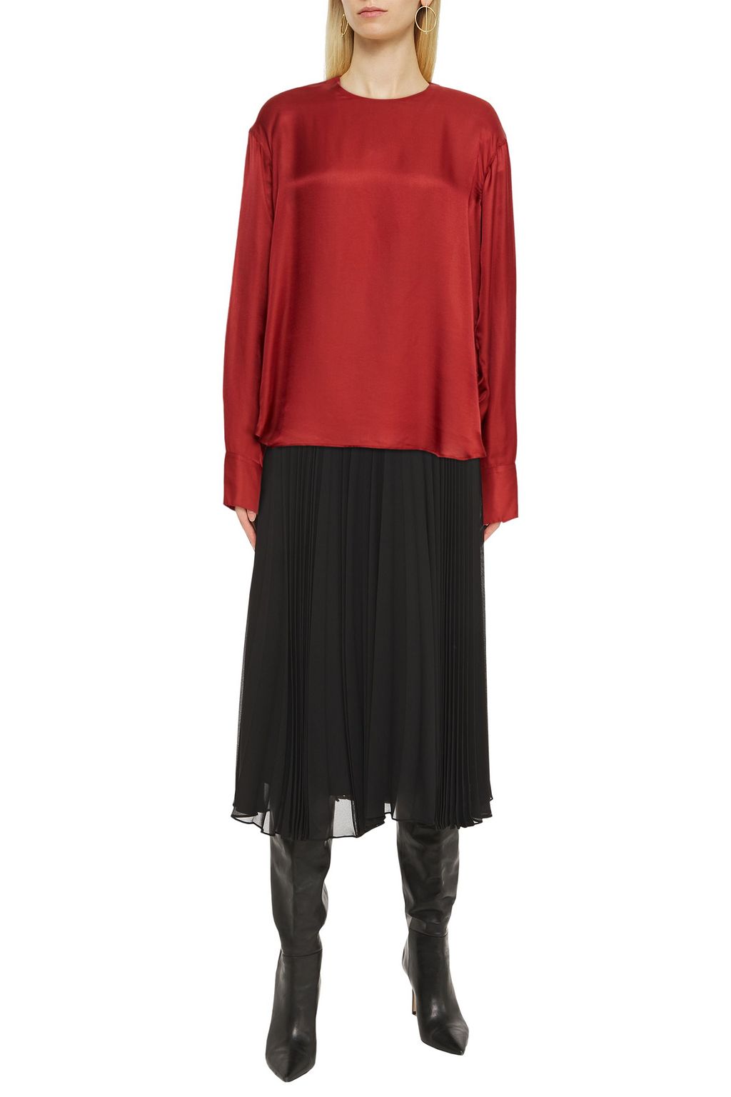 ANN DEMEULEMEESTER Satin blouse