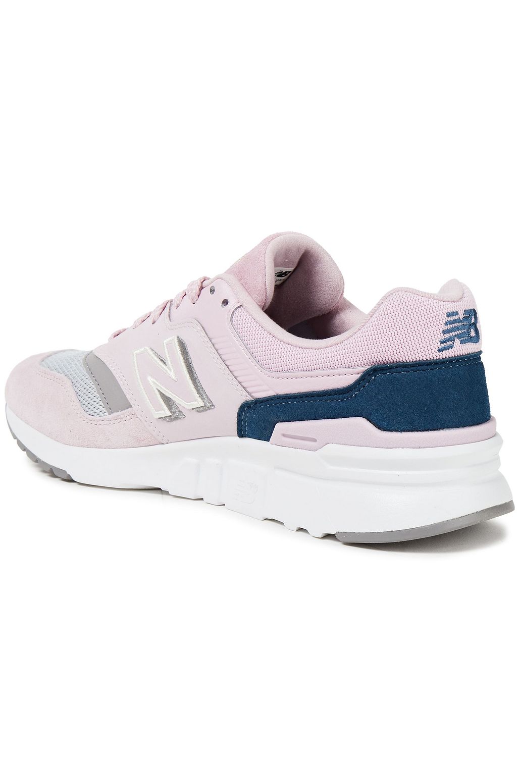 NEW BALANCE Sneakers aus Glatt- und Narbenleder mit Mesh-Besatz