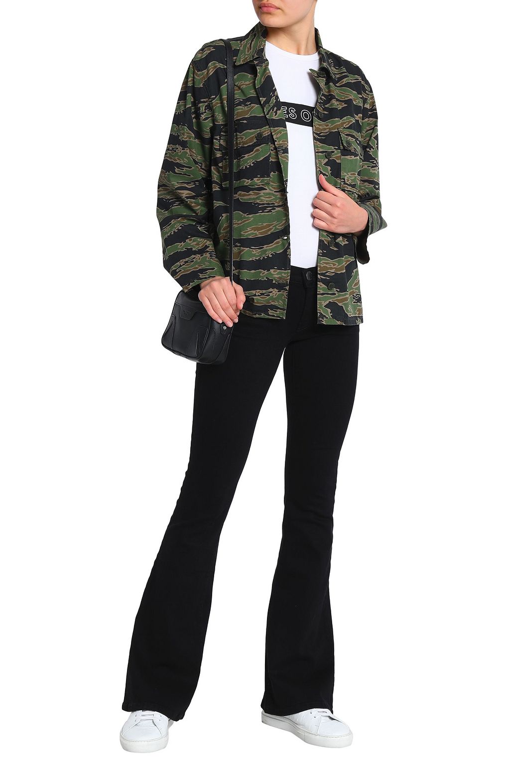 CURRENT/ELLIOTT The Low Bell low-rise flared jeans