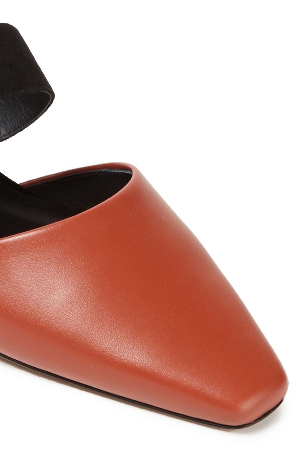 NEOUS Epi leather and suede mules