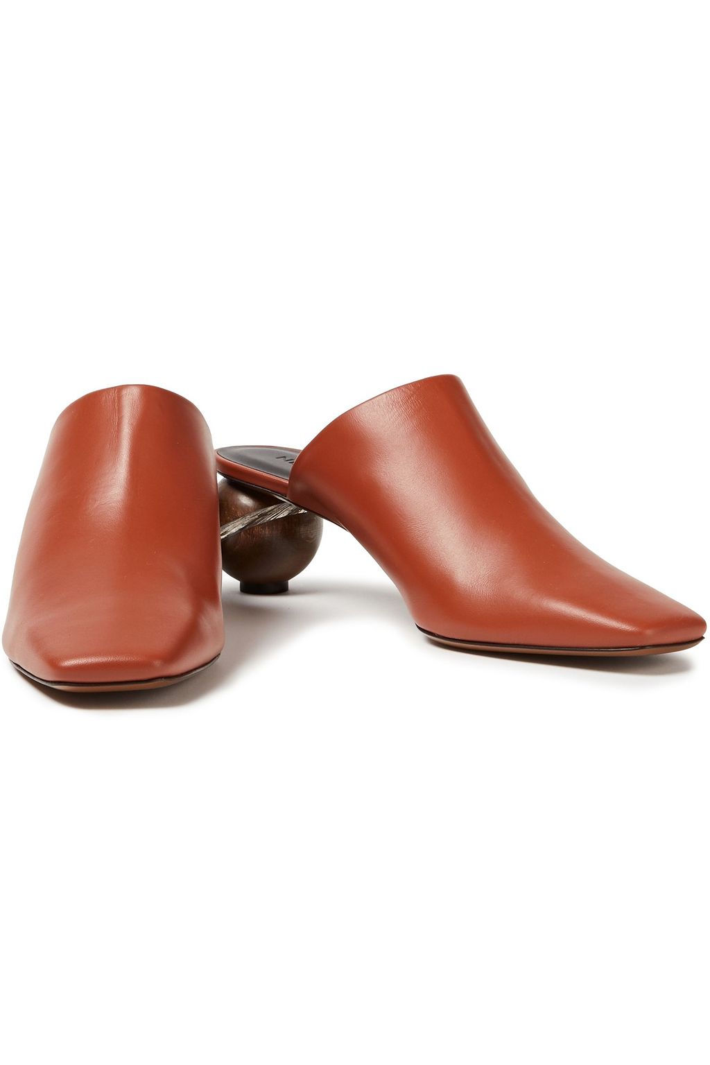 NEOUS Calanthe leather mules
