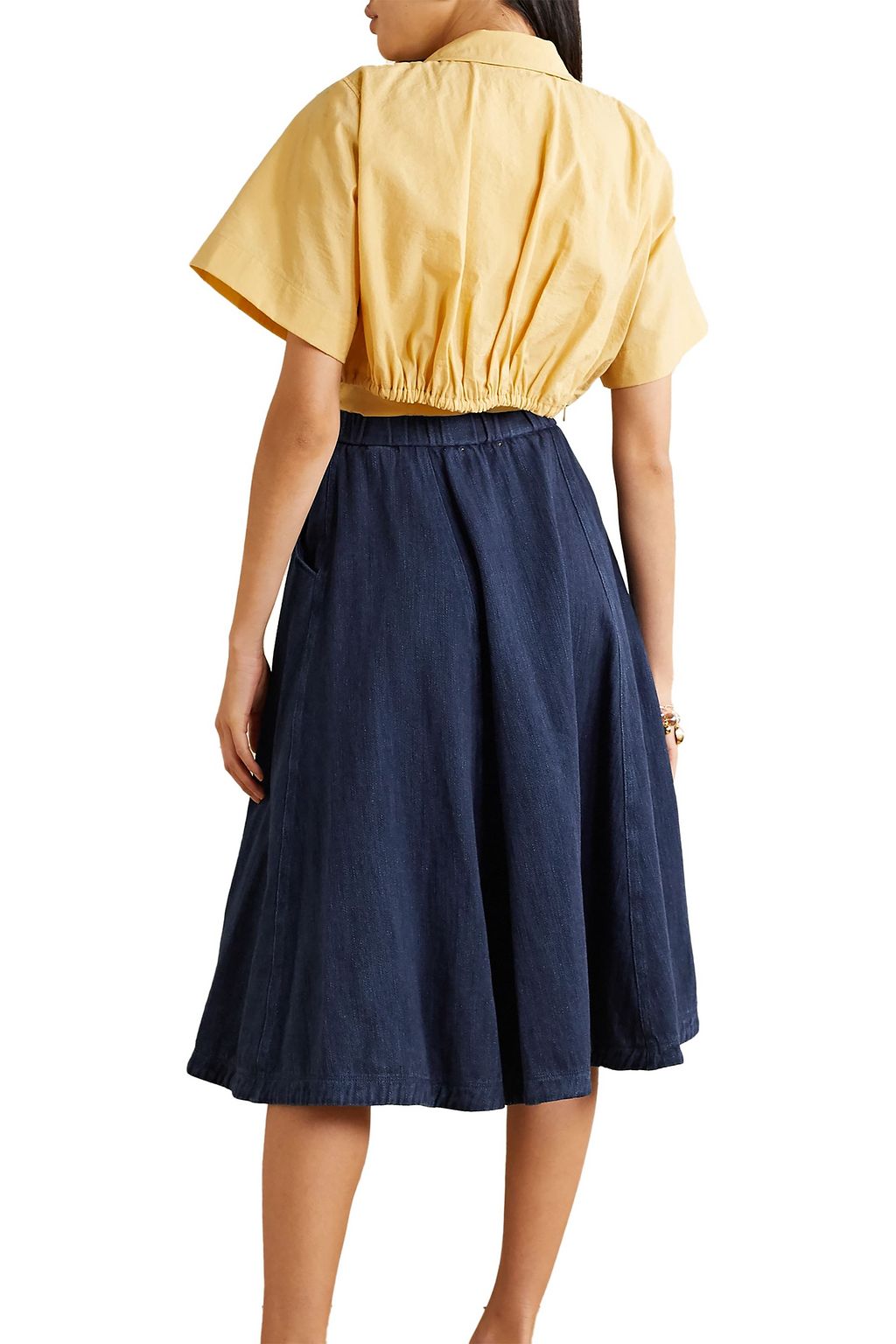 FORTE_FORTE Calvary denim midi skirt