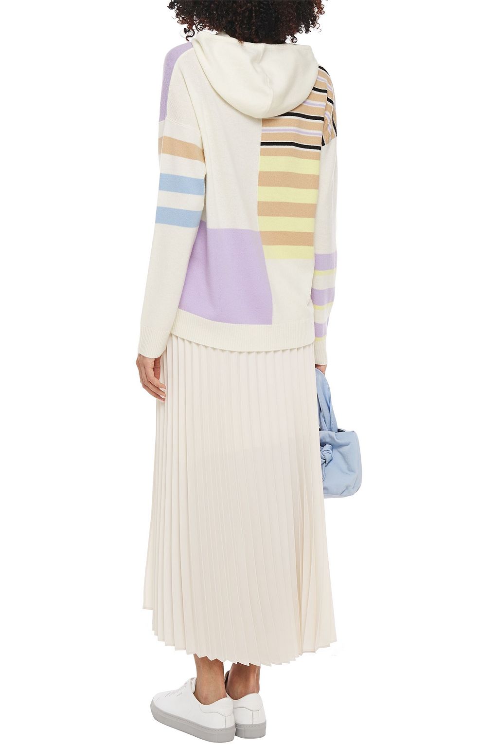 CHINTI & PARKER Color-block wool and cashmere-blend hoodie