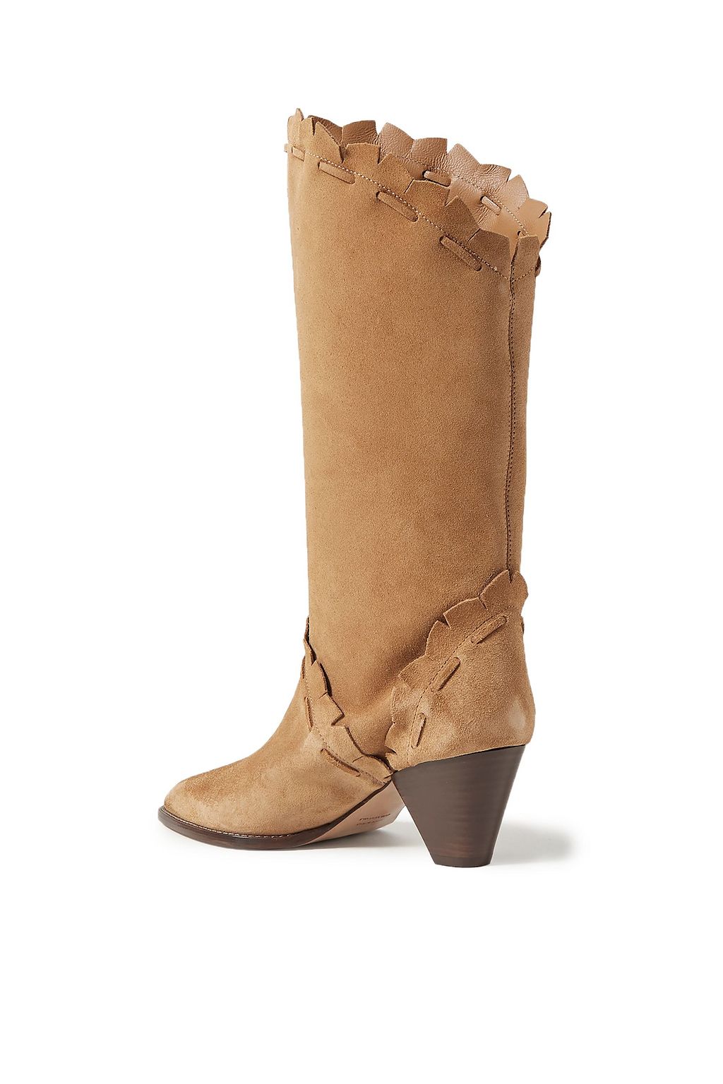 ISABEL MARANT Scalloped suede boots