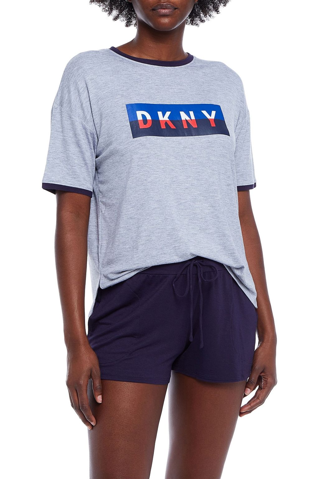 DKNY New York Energy printed stretch-jersey pajama top