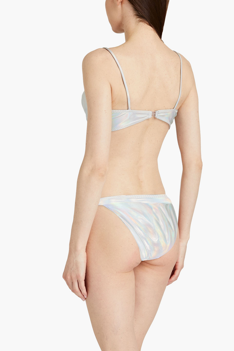  Norma Kamali - Changierendes Bikini-oberteil Mit Bügel - Metallic - L 