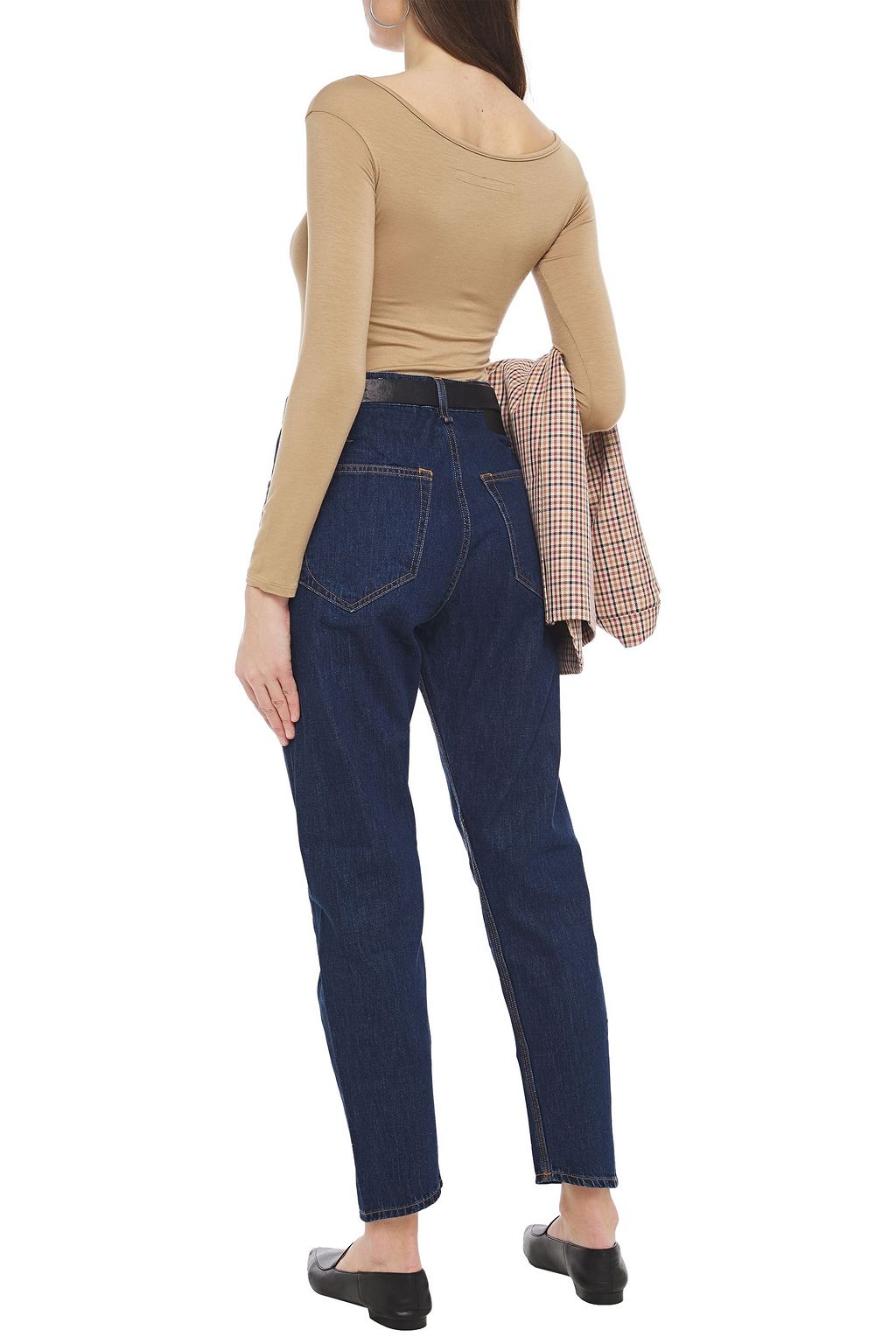Dark denim Engineer high-rise boyfriend 