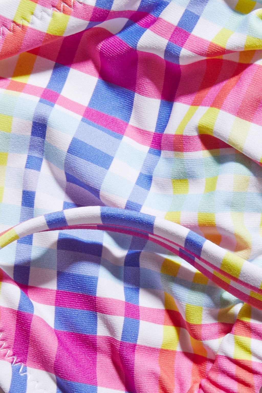 SOLID & STRIPED The Iris checked triangle bikini top
