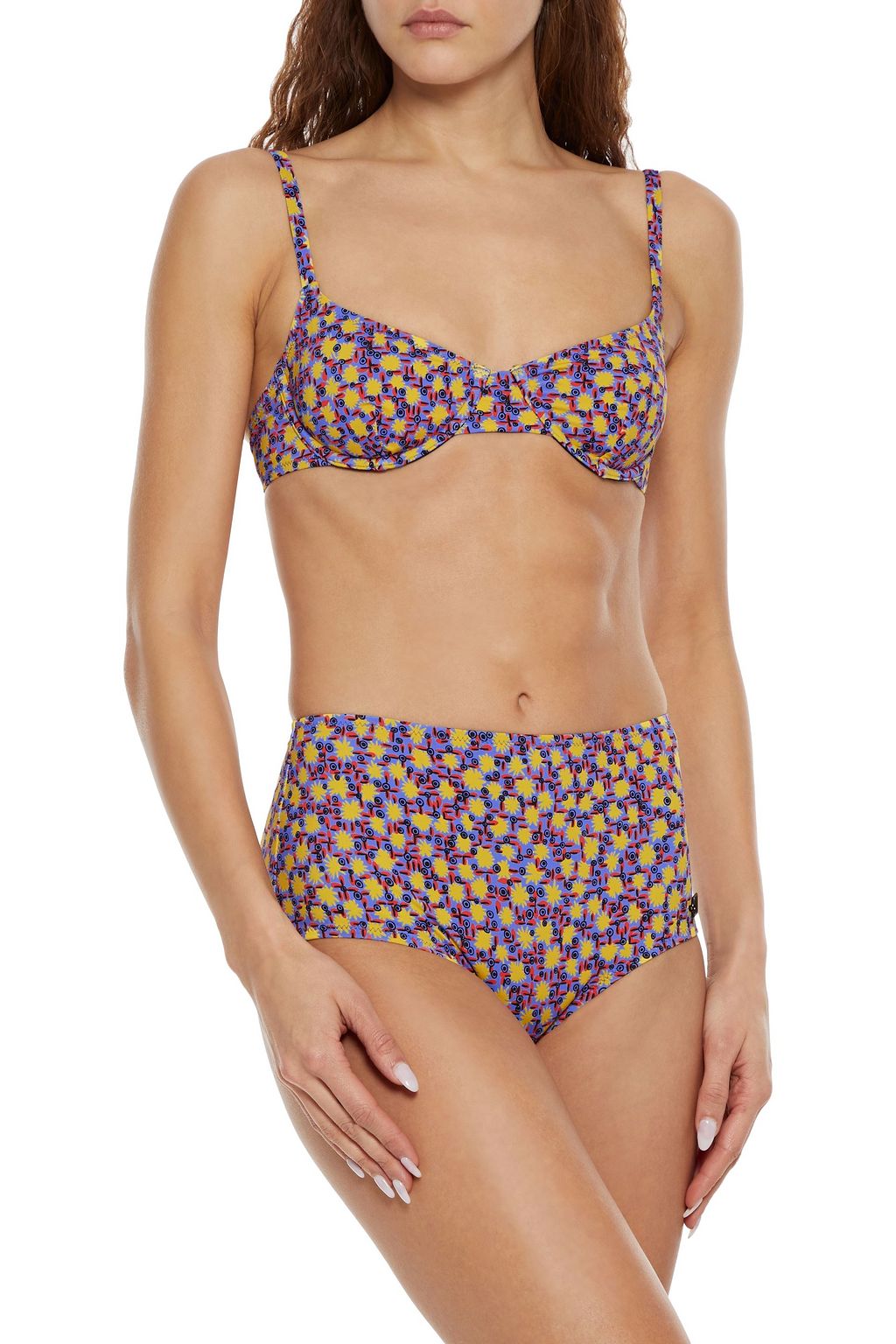 SOLID & STRIPED The Ginger printed underwired bikini top
