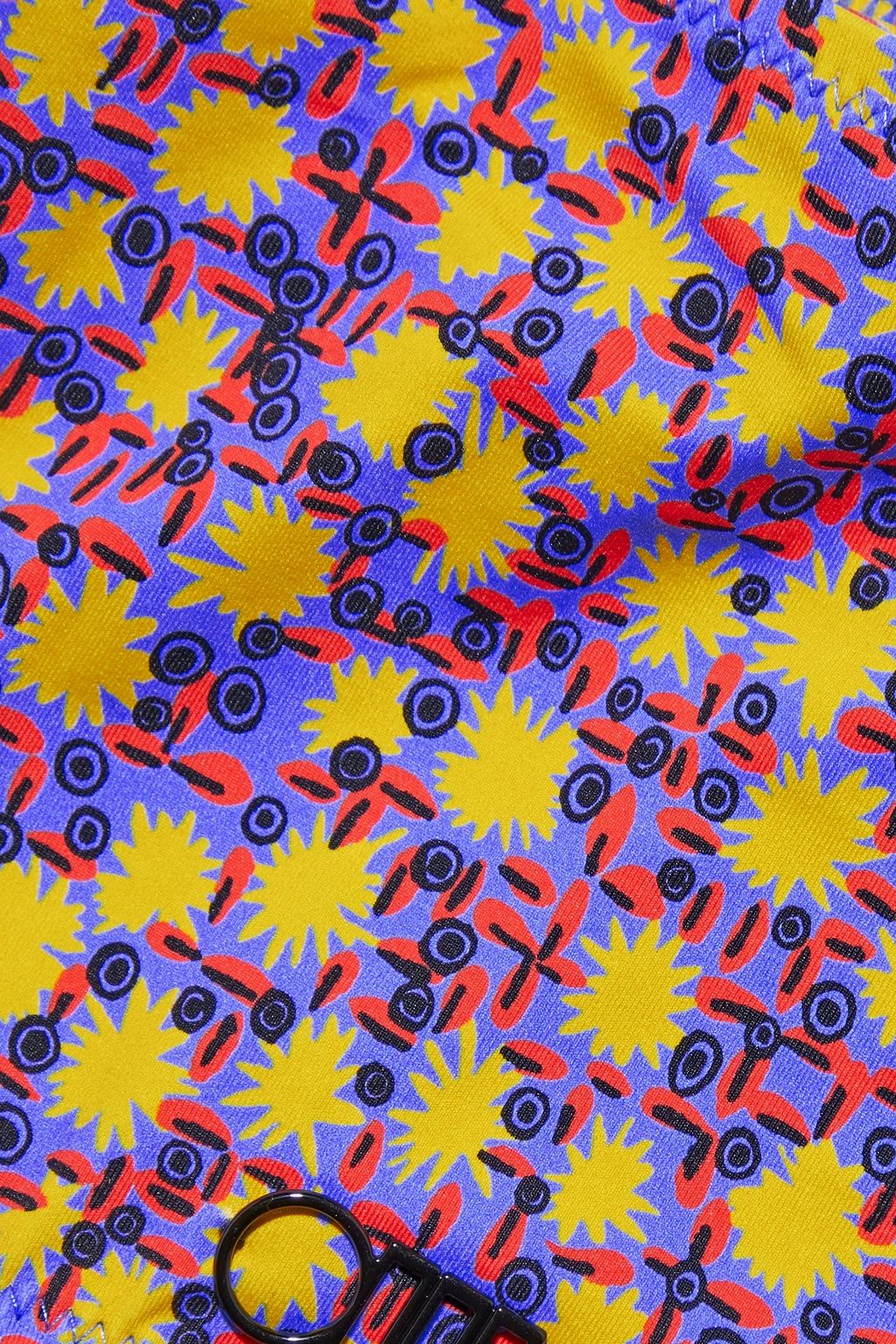 SOLID & STRIPED The Ginger printed high-rise bikini briefs