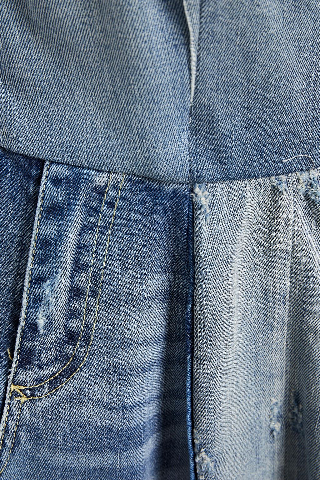 DOLCE&GABBANA Patchwork denim mini dress