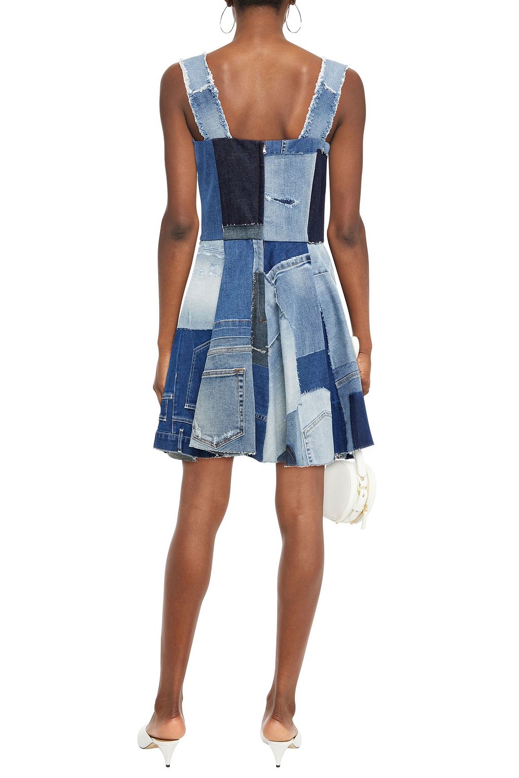 DOLCE&GABBANA Patchwork denim mini dress