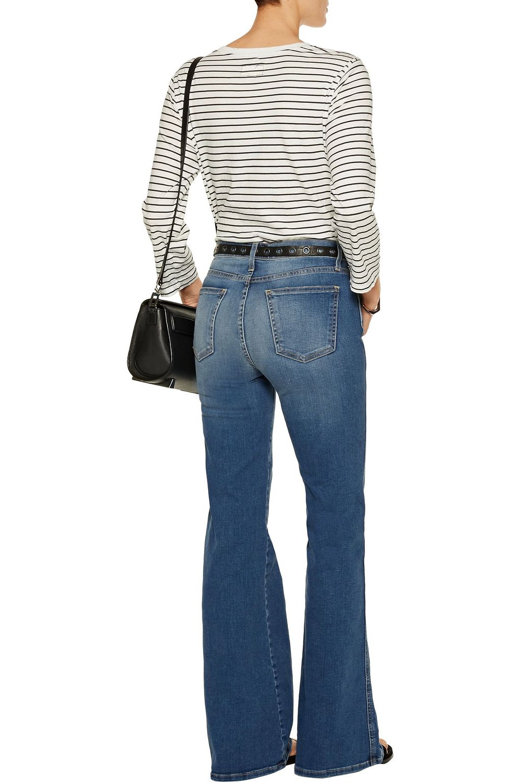 CURRENT/ELLIOTT The Girl Crush halbhohe Schlagjeans in ausgewaschener Optik