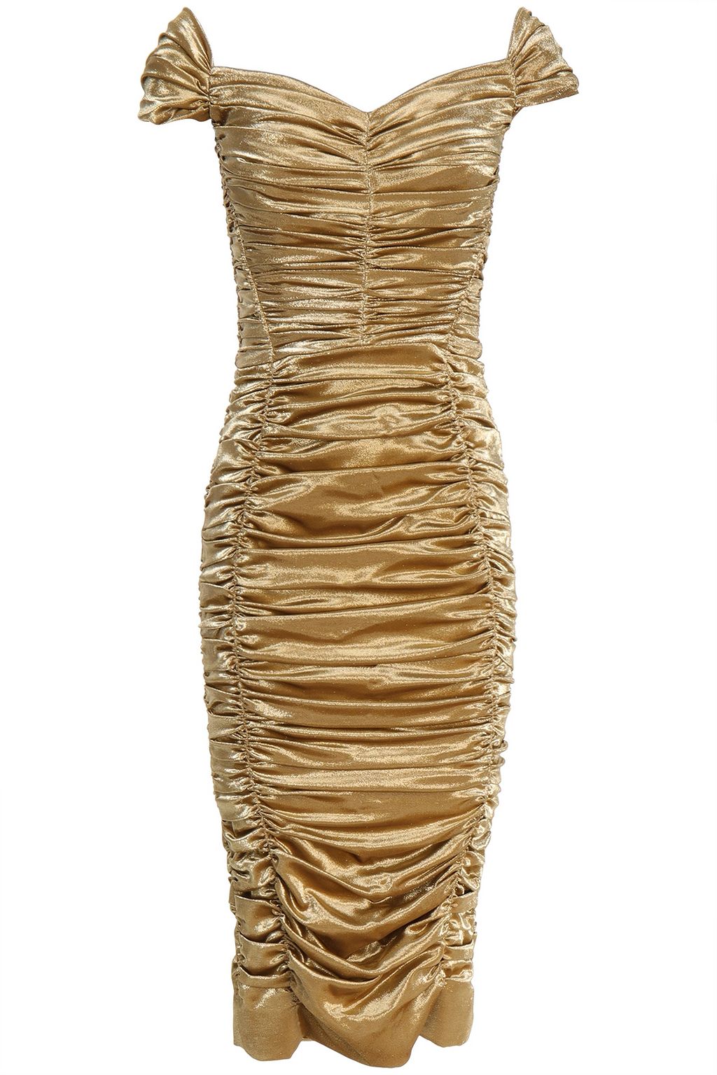 Gold ruched dress Clearance