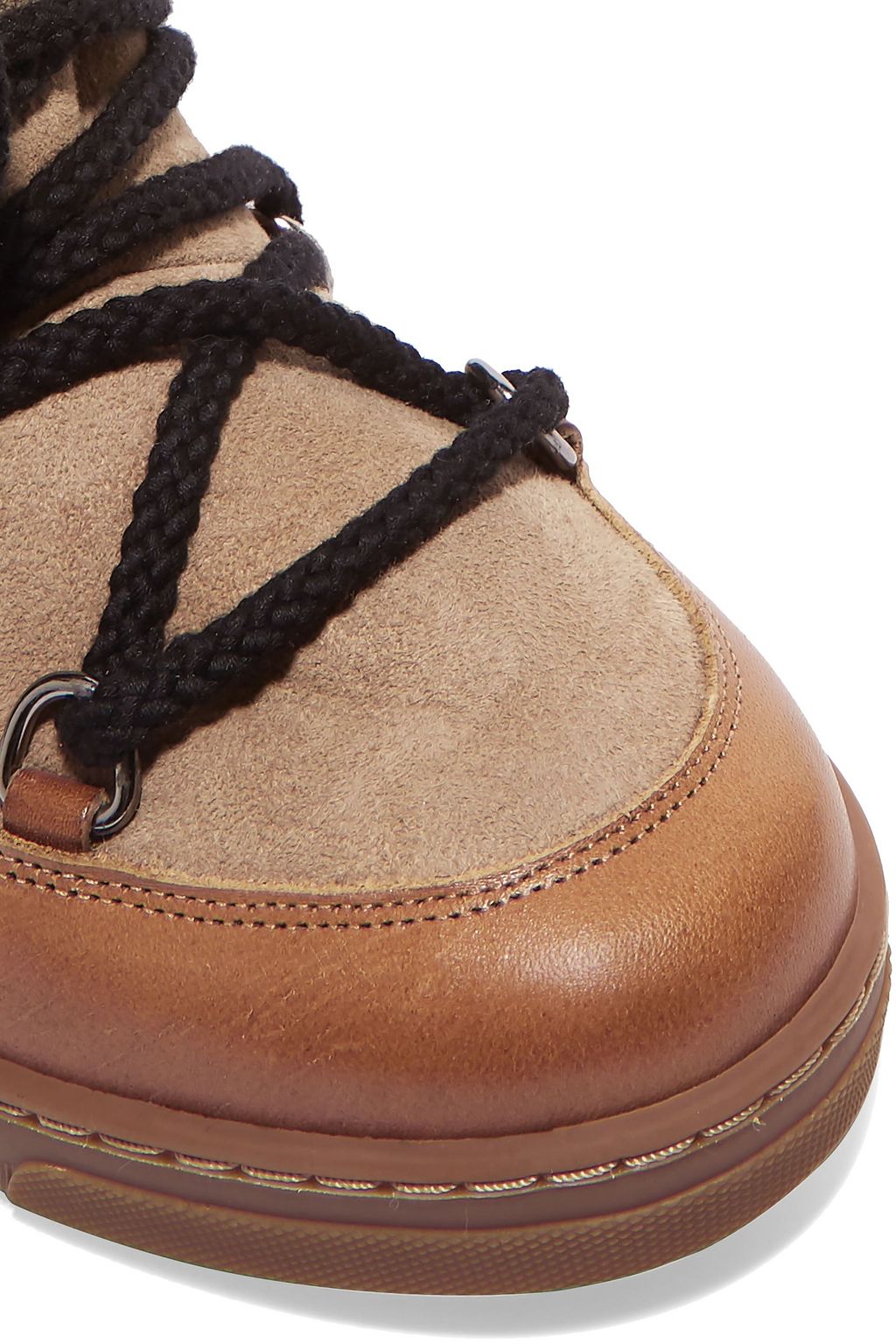 ISABEL MARANT Nowly shearling-lined textured-leather and suede snow boots
