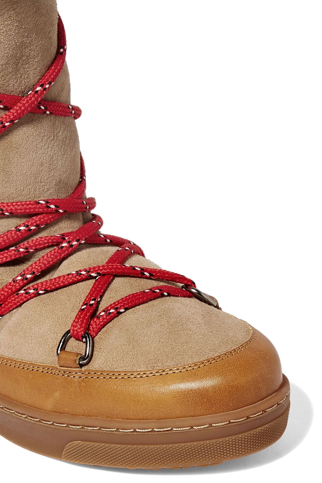 ISABEL MARANT Nowly shearling-lined textured-leather and suede snow boots