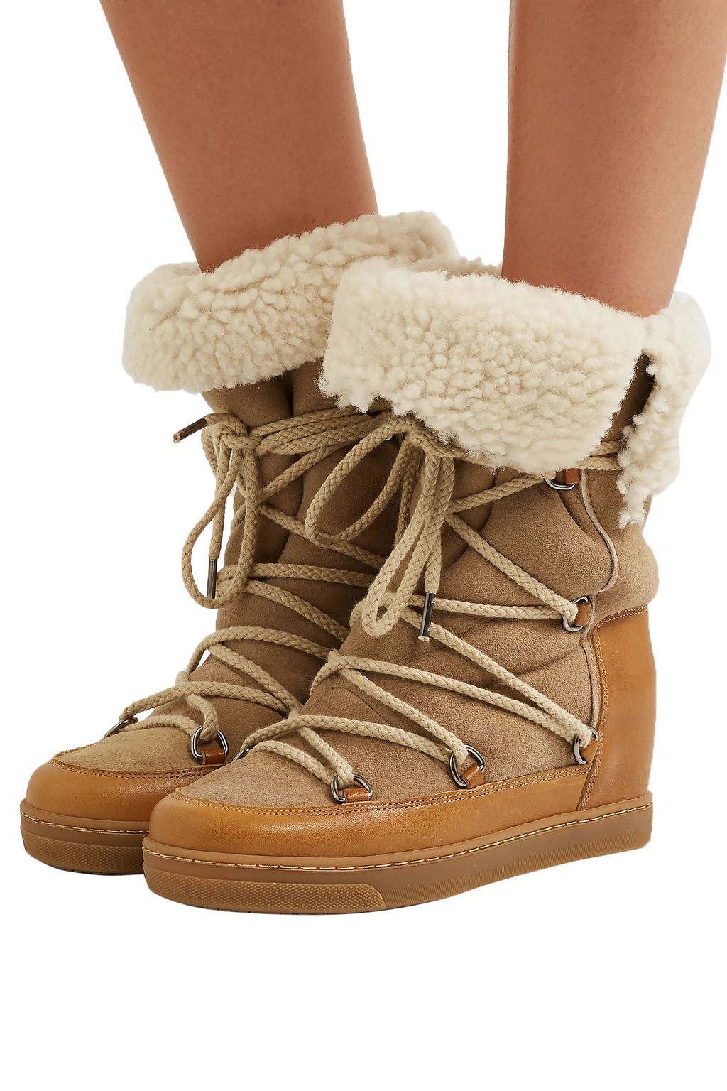 sheepskin lined winter boots