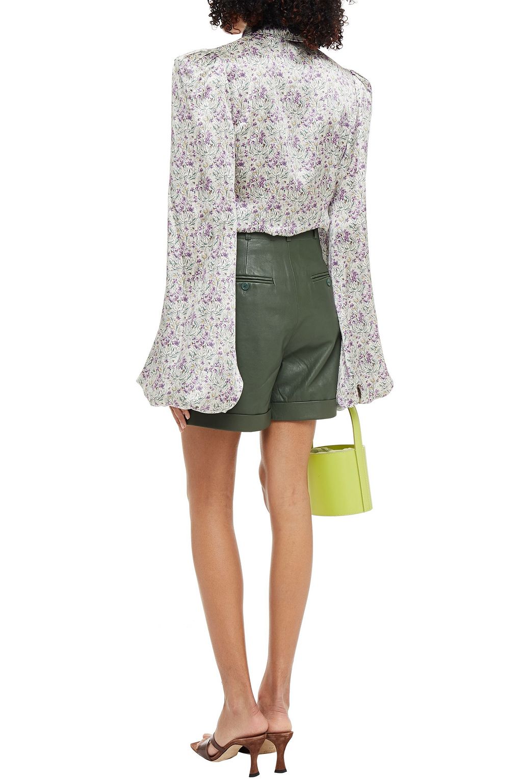 THE VAMPIRE'S WIFE Total Mayhem pussy-bow floral-print silk-satin blouse