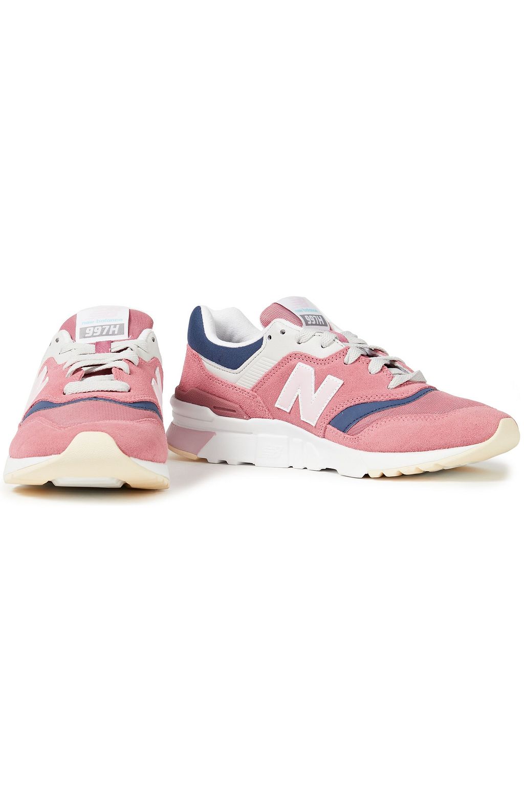 NEW BALANCE Suede, leather and mesh sneakers
