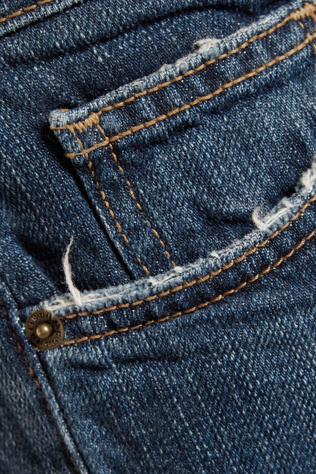 CURRENT/ELLIOTT The Rendezvous distressed mid-rise slim-leg jeans