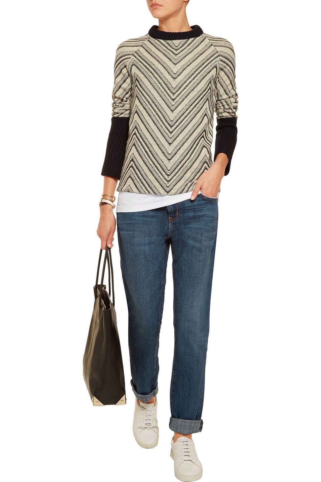 CURRENT/ELLIOTT The Rendezvous distressed mid-rise slim-leg jeans