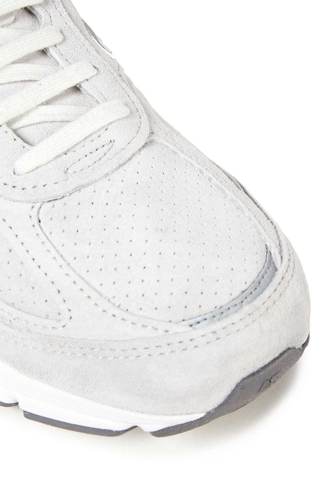 NEW BALANCE PVC-trimmed suede sneakers