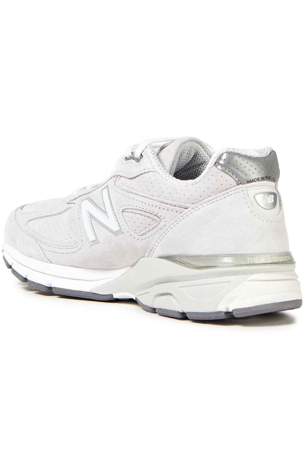 NEW BALANCE PVC-trimmed suede sneakers